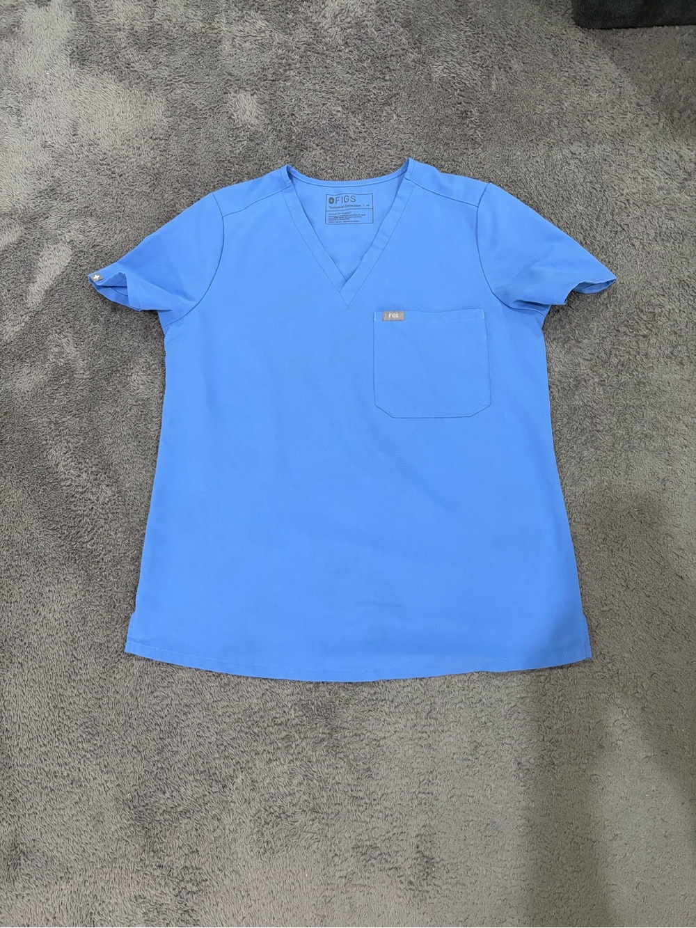 Medium FIGS Ceil Blue Scrub Top